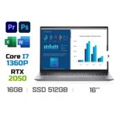 LAPTOP DELL VOSTRO 16 5630 (THT7N) (I7 1360P 16GB RAM/512GB SSD/ RTX 2050 4G/16.0 INCH FHD+/ WIN11/OFFICE HS21/XÁM/VỎ NHÔM)