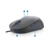 Dell Laser Wired Mouse MS3220 - Titan Gray